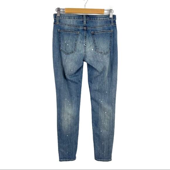 Current/Elliott Paint Splatter Stiletto Distressed Jeans 26 - Picture 9 of 14